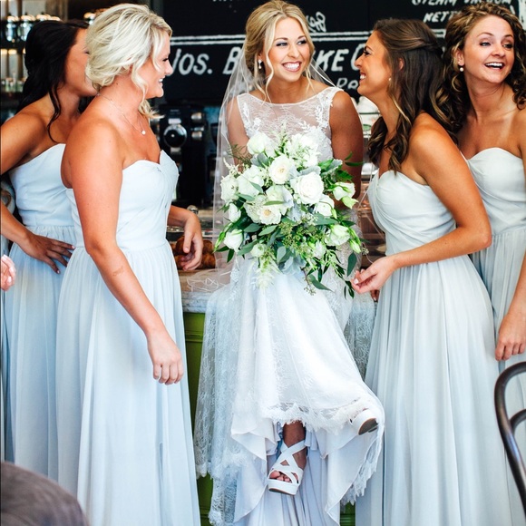 Grey Bridesmaid/Formal Dress - Picture 1 of 6